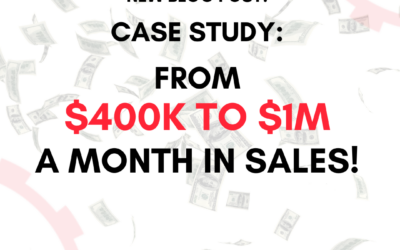 Case Study: From $400k to $1M a month in sales growth!