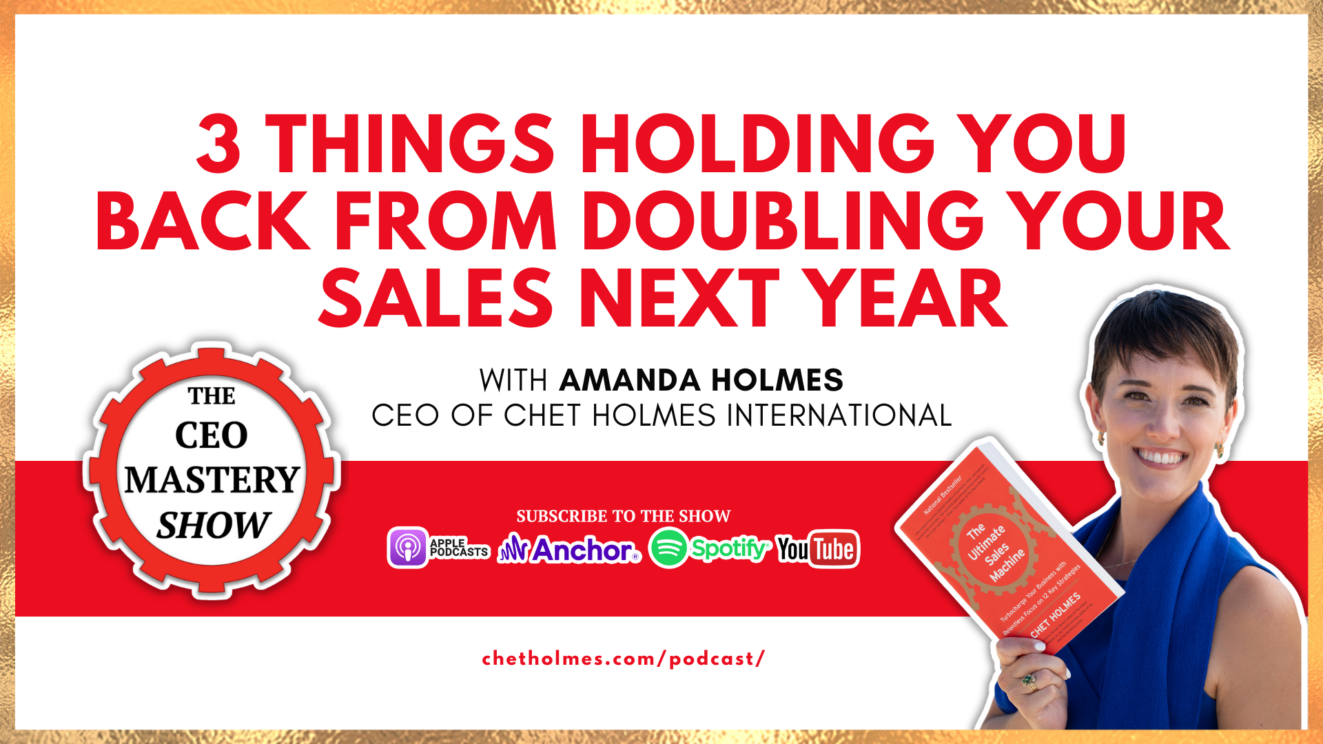 [PODCAST] 3 Things Holding You Back From Doubling Your Sales Next Year ...
